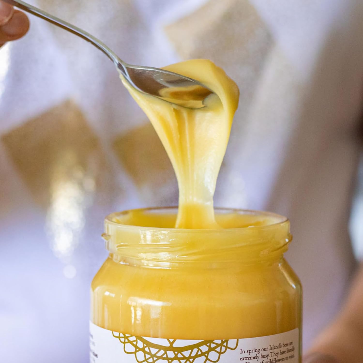 Natural Creamy Golden Honey Unheated & Unfiltered (1KG)