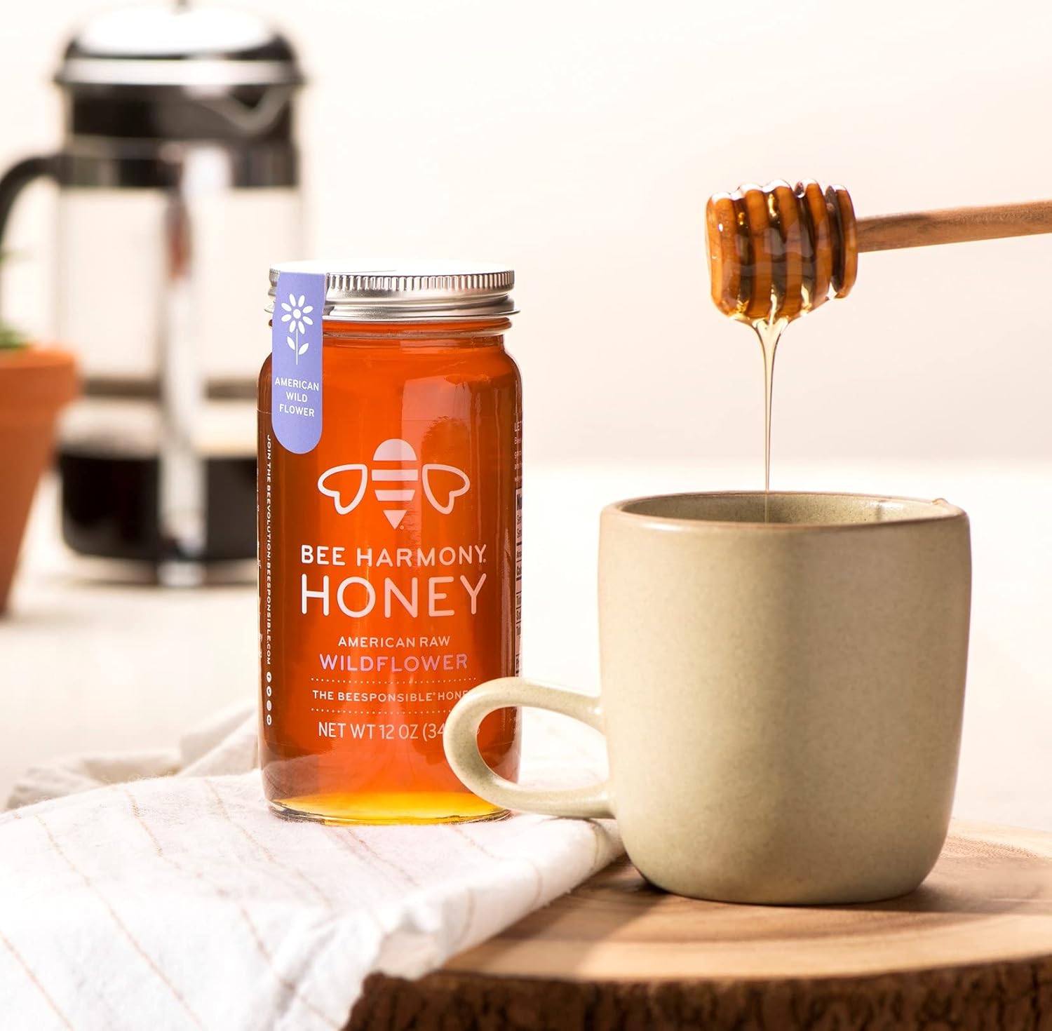 Bee Harmony Wildflower Honey, 12 OZ