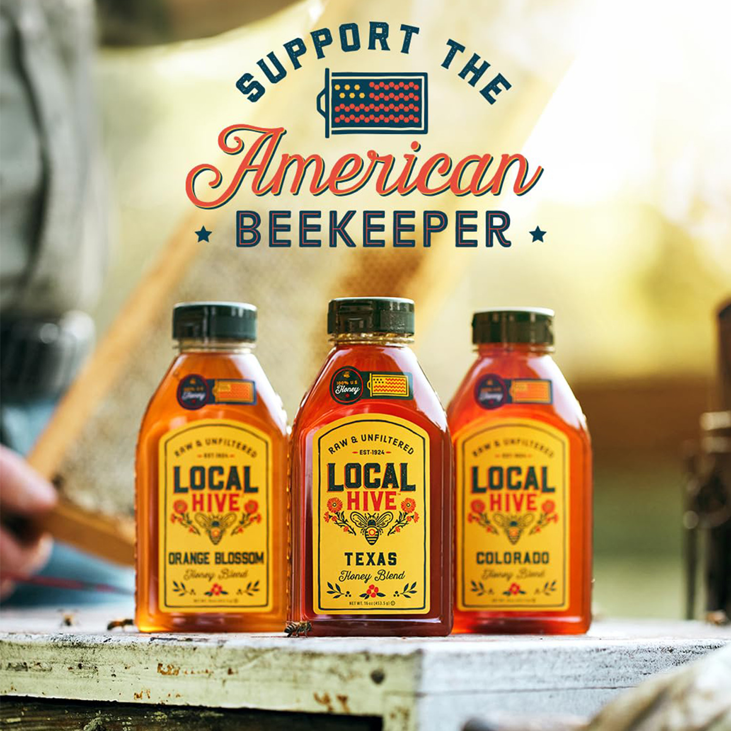 Natural Sweetener Hive Wildflower Honey – 16 oz - 1pack