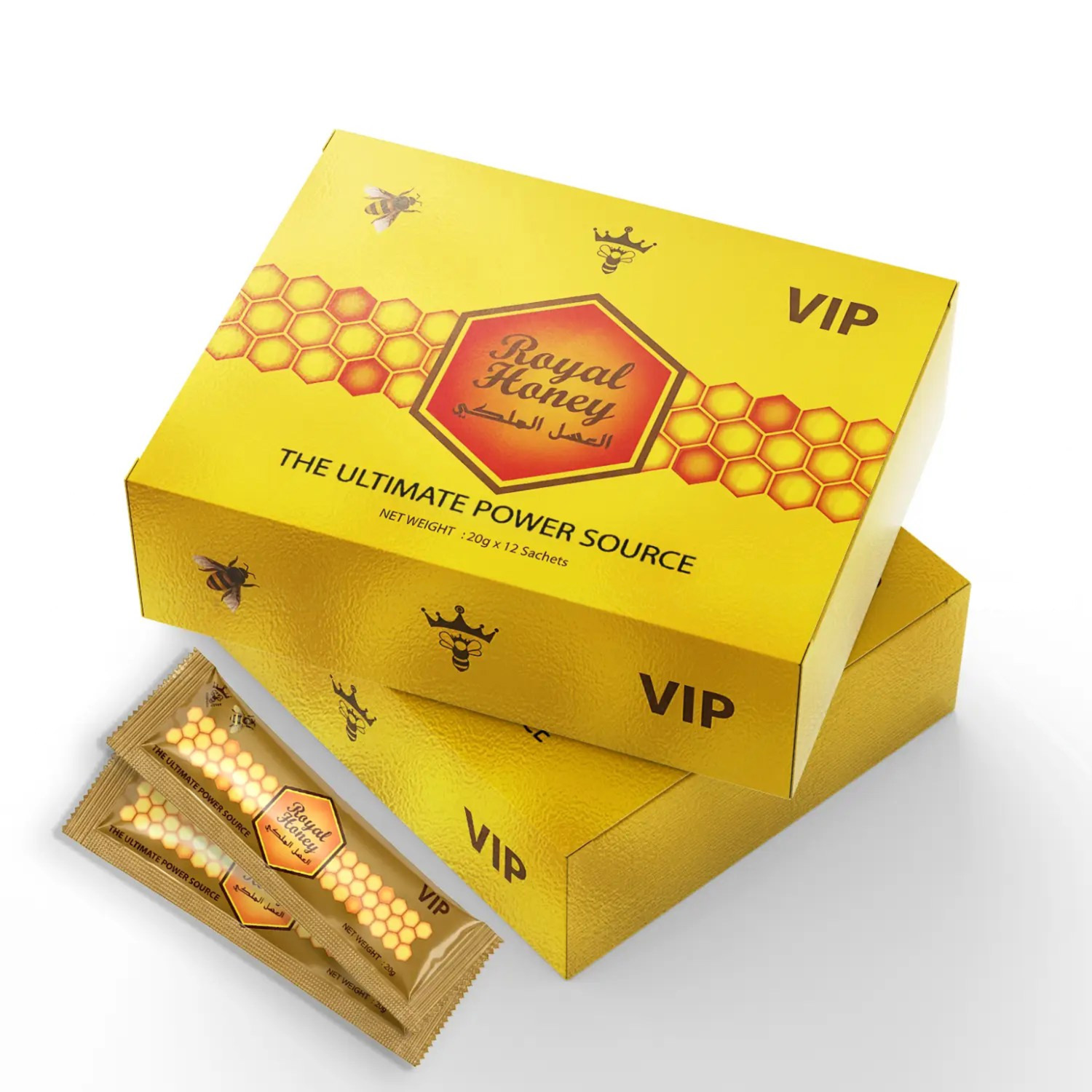 Royal Honey Large Gold Box - 12 Sachets (Large Box)