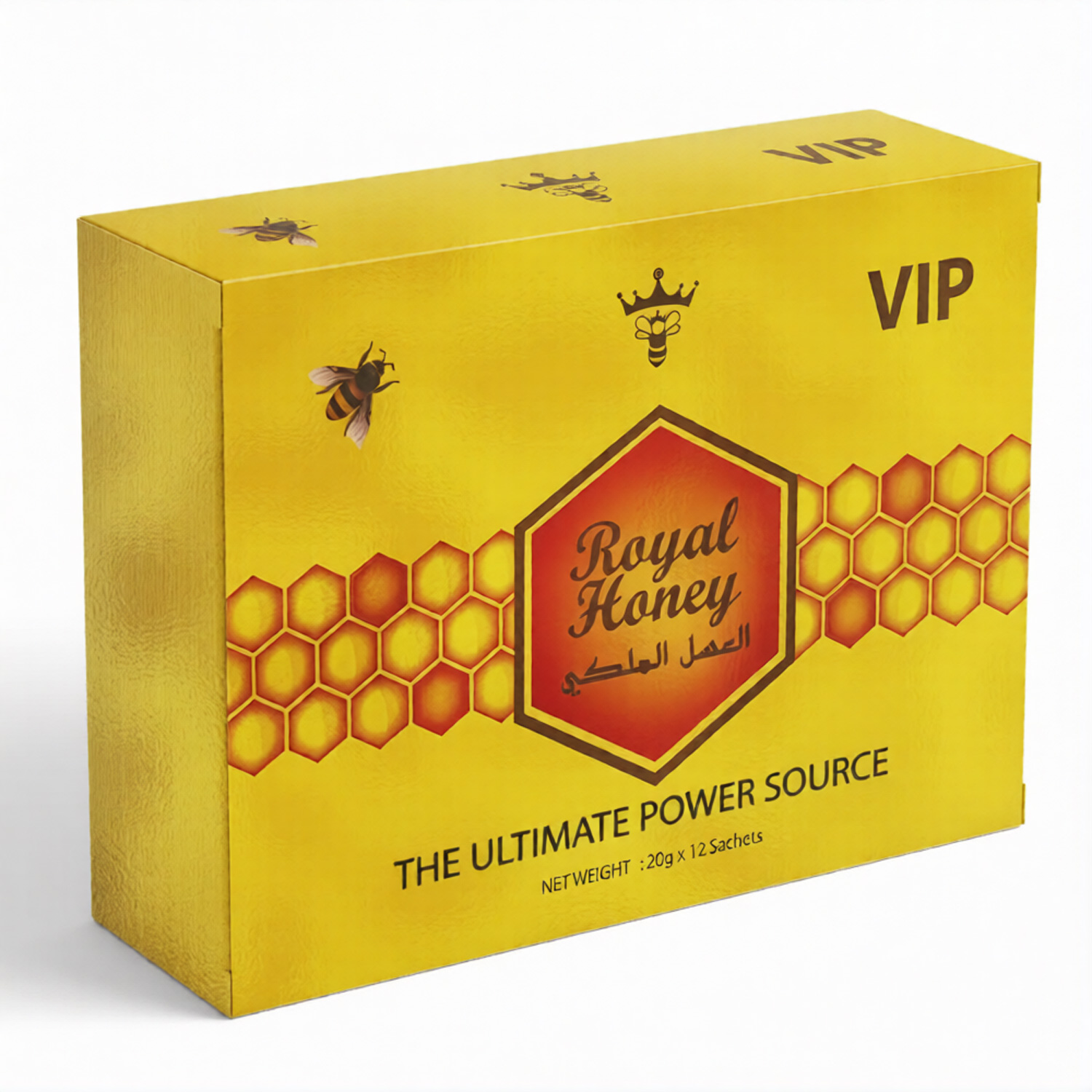 Royal Honey Large Gold Box - 12 Sachets (Large Box)