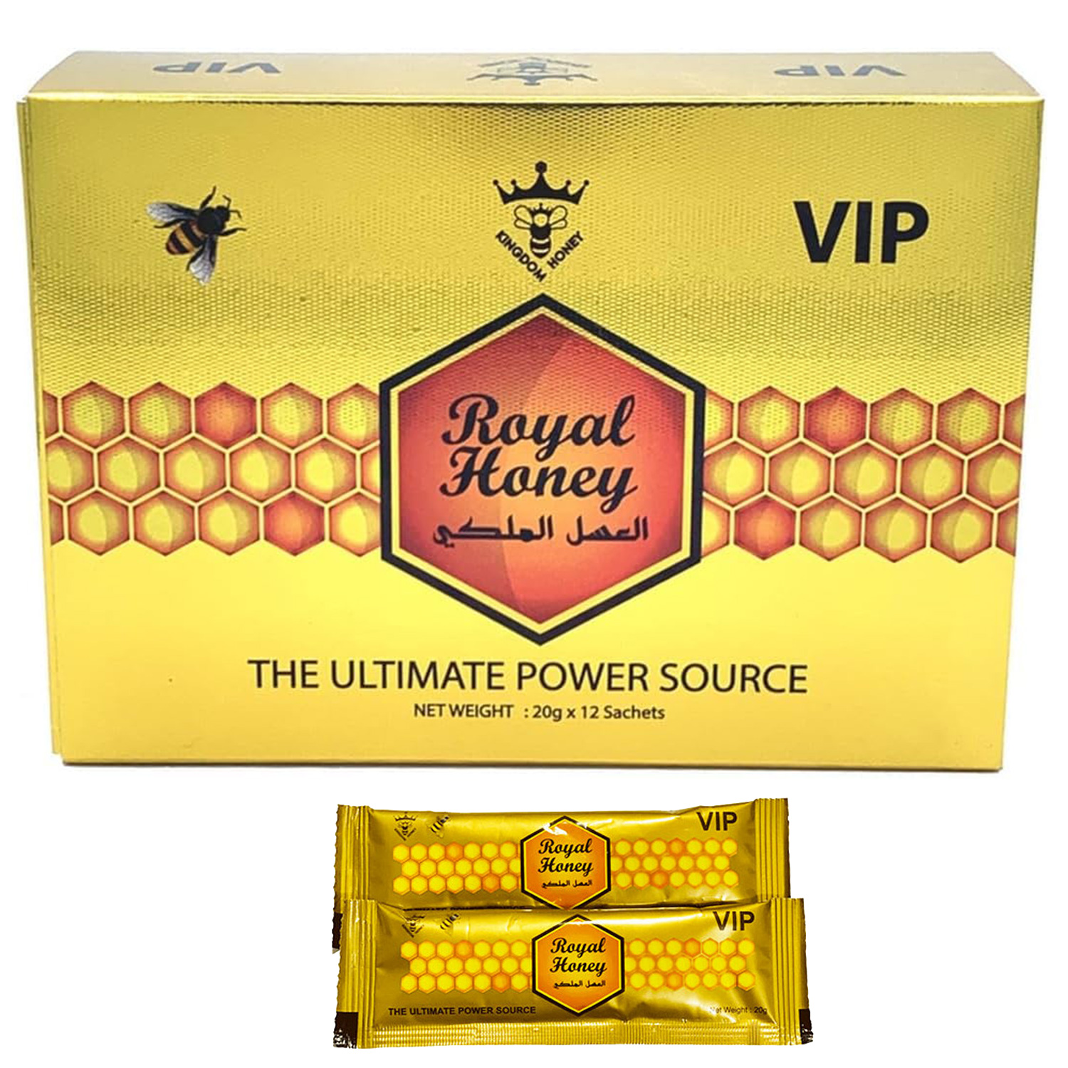 Royal Honey Large Gold Box - 12 Sachets (Large Box)