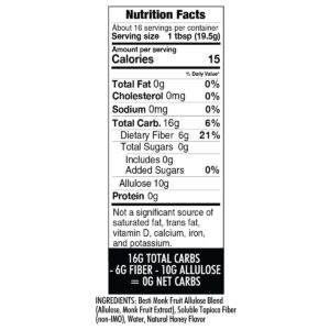 Alternative view of Wholesome Yum Keto Zero Sugar Honey Substitute, 11oz