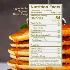 Alternative view of Kevala Organic Raw Oaxaca Honey Pure Glass Jar, 14oz