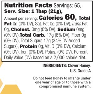 Alternative view of Glorybee, White Clover Honey, 48 oz