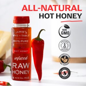 Alternative view of Jamie’s Hive Hot Honey Raw Pepper Infused Honey, 12oz